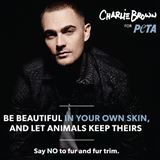 Charlie Brown teams up with PETA to call time on fur