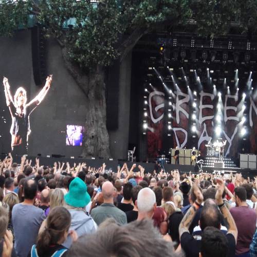 Green Day rock Hyde Park