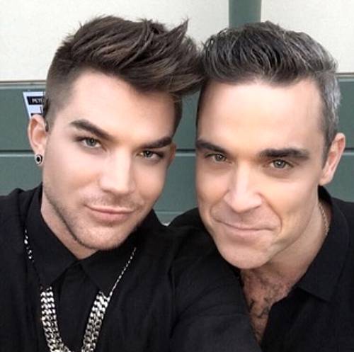 Adam Lambert and Robbie Williams finally meet
