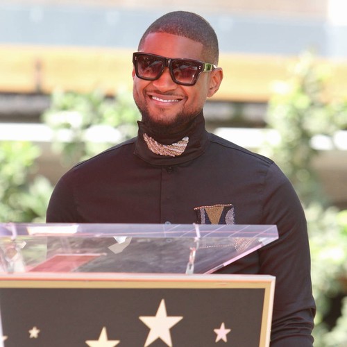 Stevie Wonder and Kelly Rowland salute Usher at Hollywood Walk of Fame