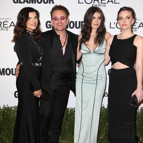 Bono celebrated date night anniversary with wife at Glamour gala