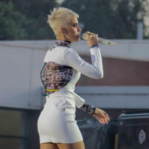 Katy Perry wore bomb blast victims' photos on One Love dress