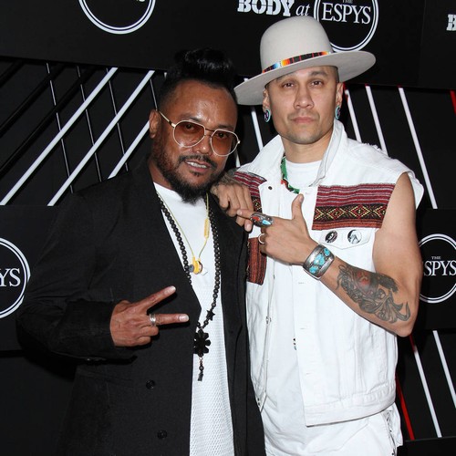 Black Eyed Peas stars team up with NYC mayor to collect donations for Puerto Rico hurricane victims