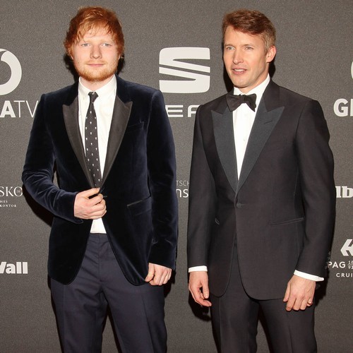 Ed Sheeran godfather to James Blunt's little boy