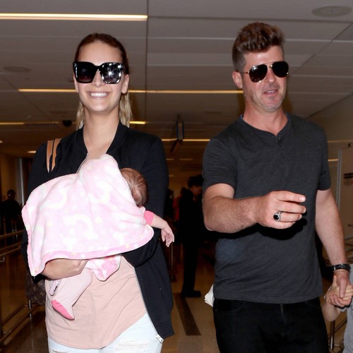Robin Thicke and April Love Geary adding another girl to family