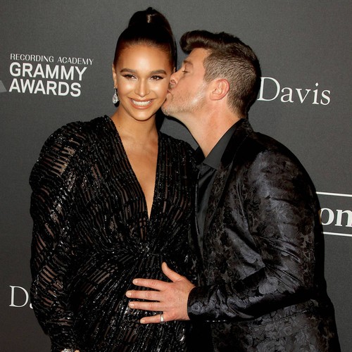 Robin Thicke & April Love Geary welcome baby Lola