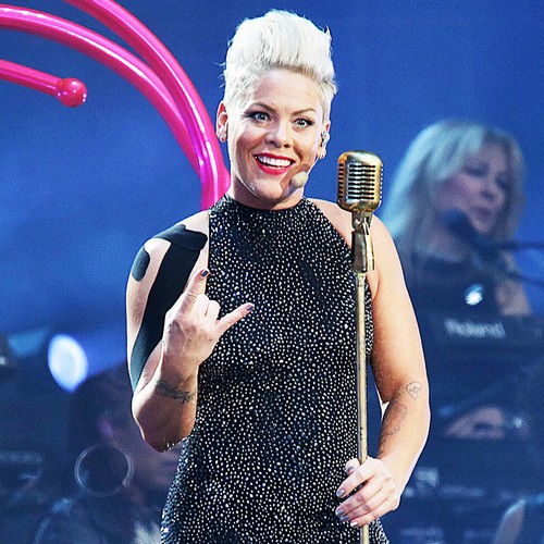 Pink honours tour manager and crew as she collects Billboard's Legend of Live prize
