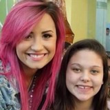 Lovato visits children's hospital