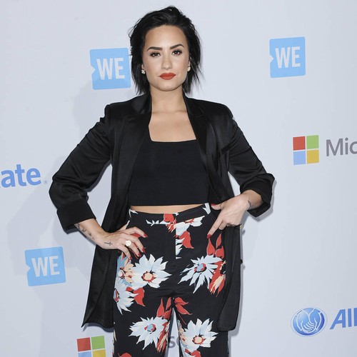 Demi Lovato hits the studio with Miguel