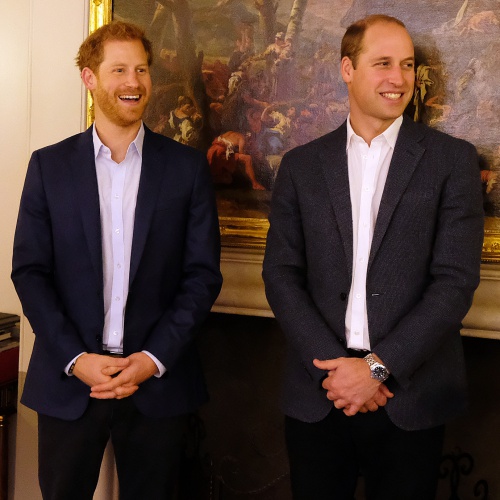 The Duke of Cambridge and Prince Harry meet Rita Ora and Radio 1’s Teen Heroes