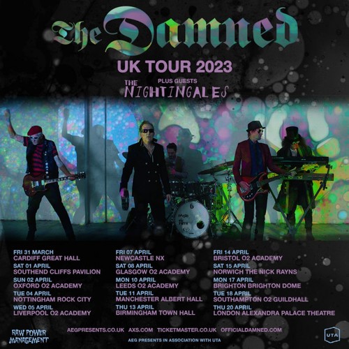 The Damned announce 2023 UK tour