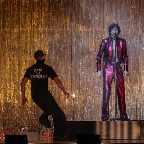 Sombr BRIT Awards stage invasion was a stunt