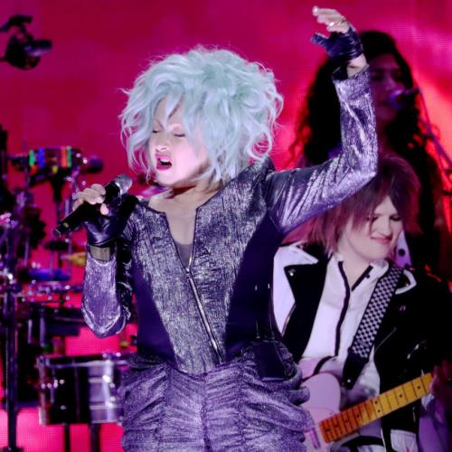 Cyndi Lauper recalls performing in a ‘garbage can’