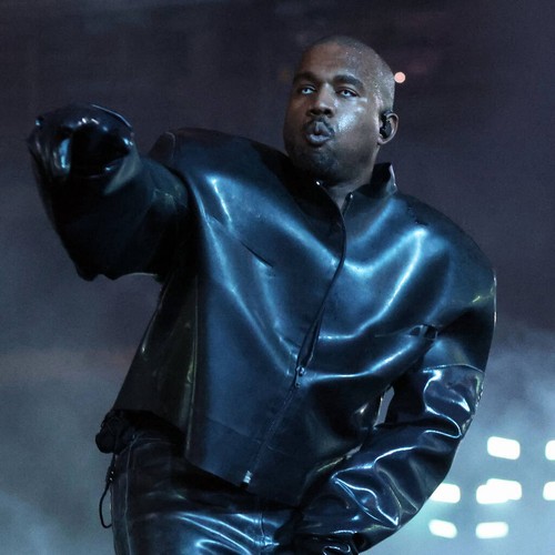 Kanye West walks runway in Balenciaga fashion show